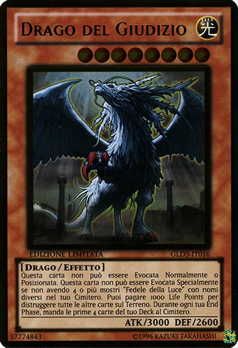 GLD3-IT016 Drago del Giudizio rara oro Edizione Limitata (IT) -NEAR MINT-