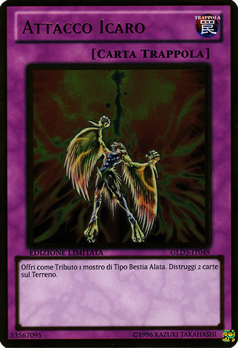 GLD3-IT049 Attacco Icaro rara oro Edizione Limitata (IT) -NEAR MINT-