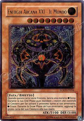 LODT-IT016 Energia Arcana XXI-Il Mondo rara ultimate Unlimited (IT) -NEAR MINT-