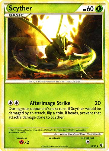 36 / 90 Scyther non comune (EN) -NEAR MINT-