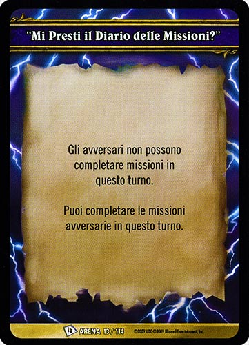 ARENA 013/114 "Mi Presti il Diario delle Missioni?" comune -NEAR MINT-