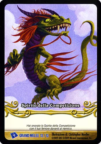 GRAND MELEE 13/13 Spirito della Competizione rara -NEAR MINT-