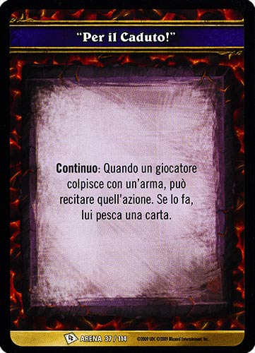 ARENA 037/114 "Per il Caduto!" comune -NEAR MINT-
