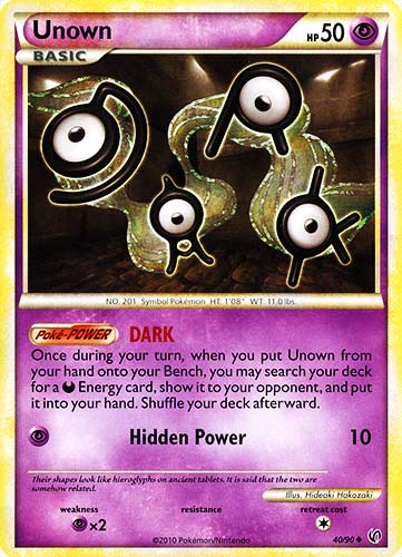 40 / 90 Unown non comune (EN) -NEAR MINT-