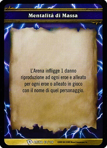 ARENA 060/114 Mentalita' di Massa comune -NEAR MINT-