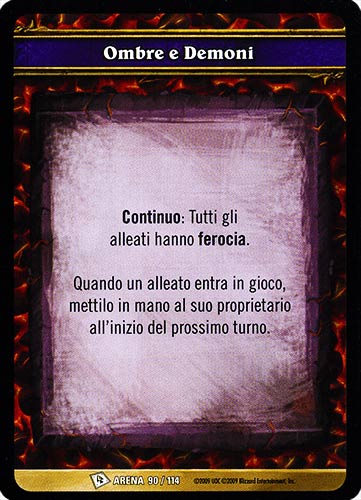 ARENA 090/114 Ombre e Demoni comune -NEAR MINT-