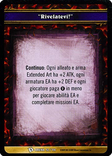 ARENA 092/114 "Rivelatevi!" comune -NEAR MINT-