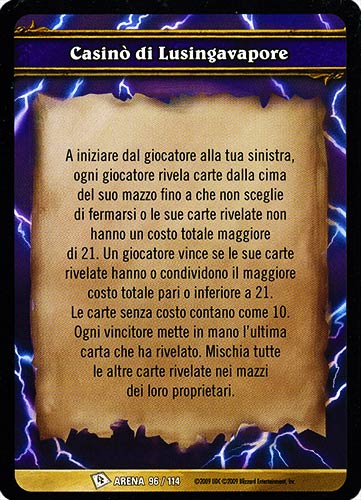 ARENA 096/114 Casino' di Lusingavapore comune -NEAR MINT-