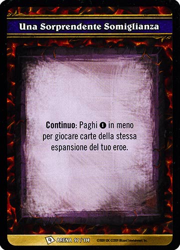 ARENA 097/114 Una Sorprendente Somiglianza comune -NEAR MINT-