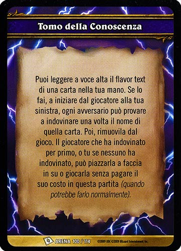 ARENA 100/114 Tomo della Conoscenza comune -NEAR MINT-