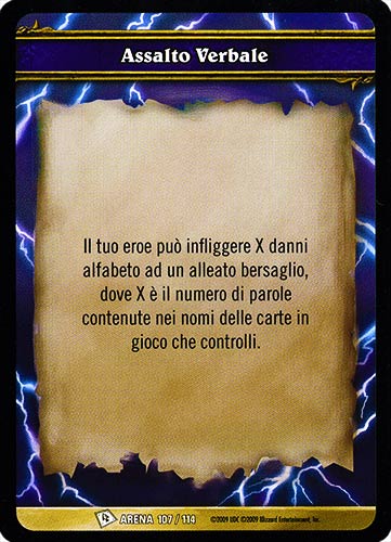 ARENA 107/114 Assalto Verbale comune -NEAR MINT-