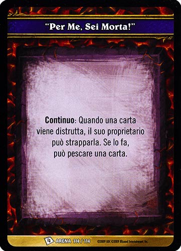 ARENA 114/114 "Per Me, Sei Morta!" comune -NEAR MINT-