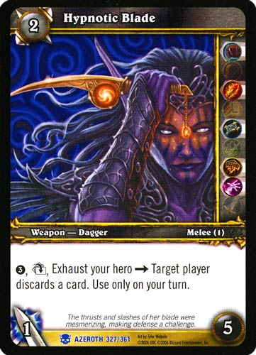 AZEROTH 327 / 361 Hypnotic Blade rara -NEAR MINT-