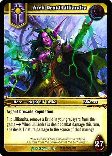 ICECROWN 001 / 220 Arch Druid Lilliandra non comune -NEAR MINT-