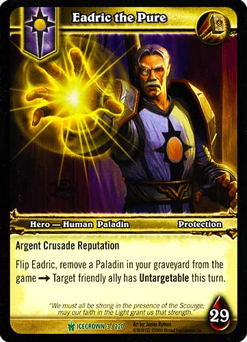 ICECROWN 003 / 220 Eadric the Pure non comune -NEAR MINT-