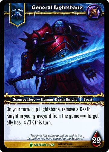 ICECROWN 006 / 220 General Lightsbane non comune -NEAR MINT-
