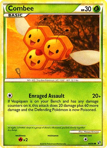 44 / 90 Combee comune (EN) -NEAR MINT-