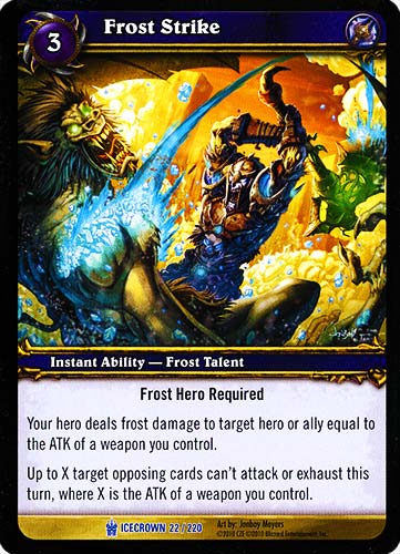ICECROWN 022 / 220 Frost Strike rara -NEAR MINT-
