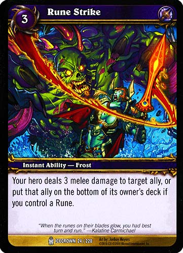 ICECROWN 024 / 220 Rune Strike comune -NEAR MINT-