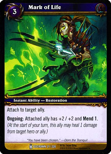 ICECROWN 027 / 220 Mark of Life comune -NEAR MINT-