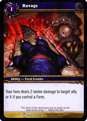 ICECROWN 030 / 220 Ravage comune -NEAR MINT-