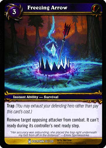 ICECROWN 035 / 220 Freezing Arrow comune -NEAR MINT-