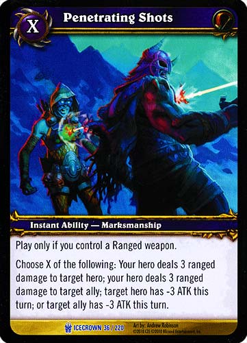 ICECROWN 036 / 220 Penetrating Shots rara -NEAR MINT-