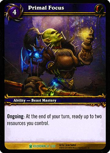 ICECROWN 037 / 220 Primal Focus non comune -NEAR MINT-