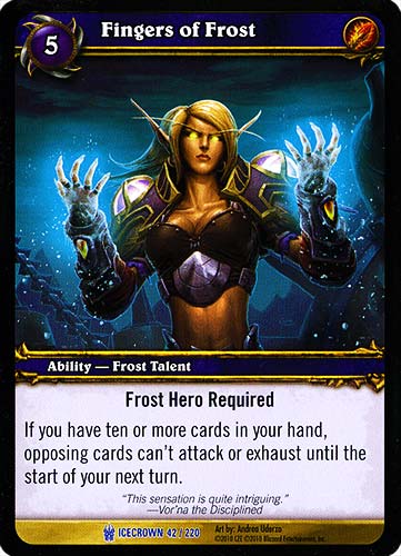 ICECROWN 042 / 220 Fingers of Frost rara -NEAR MINT-