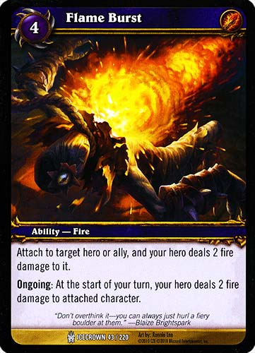 ICECROWN 043 / 220 Flame Burst comune -NEAR MINT-