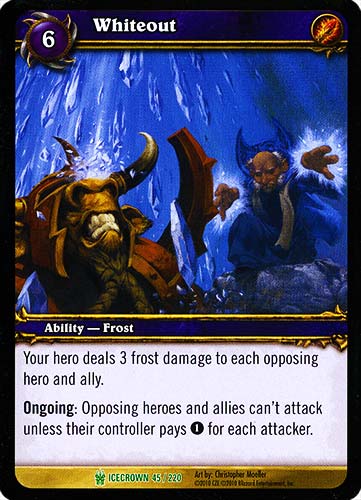 ICECROWN 045 / 220 Whiteout non comune -NEAR MINT-