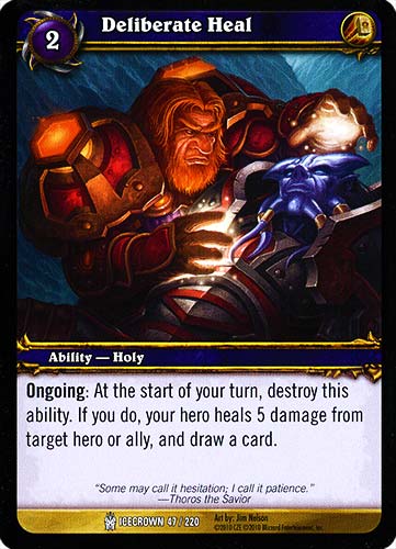 ICECROWN 047 / 220 Deliberate Heal comune -NEAR MINT-