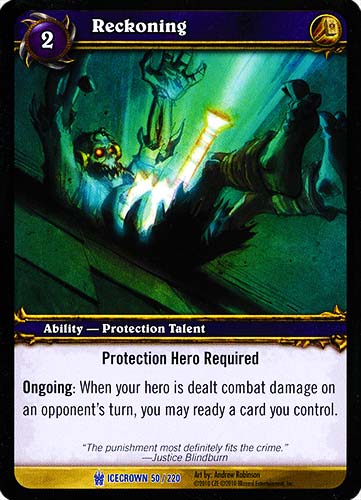 ICECROWN 050 / 220 Reckoning rara -NEAR MINT-