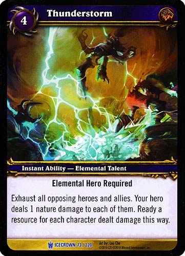 ICECROWN 073 / 220 Thunderstorm rara -NEAR MINT-