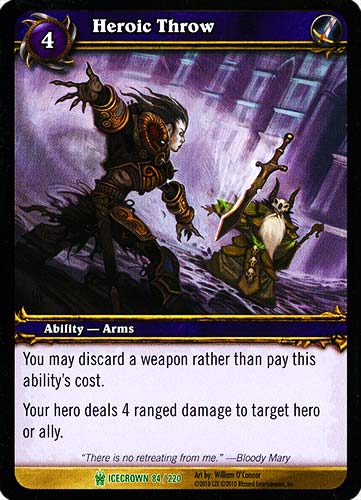 ICECROWN 084 / 220 Heroic Throw non comune -NEAR MINT-