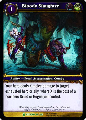 ICECROWN 088 / 220 Bloody Slaughter non comune -NEAR MINT-