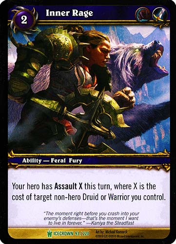 ICECROWN 093 / 220 Inner Rage non comune -NEAR MINT-