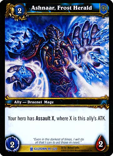 ICECROWN 099 / 220 Ashnaar, Frost Herald rara -NEAR MINT-
