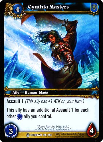 ICECROWN 101 / 220 Cynthia Masters comune -NEAR MINT-