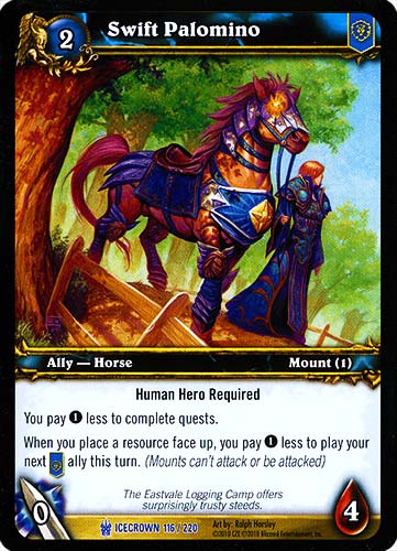 ICECROWN 116 / 220 Swift Palomino rara -NEAR MINT-