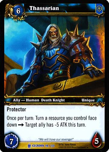 ICECROWN 118 / 220 Thassarian rara -NEAR MINT-