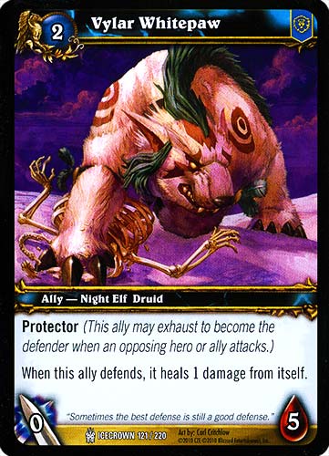 ICECROWN 121 / 220 Vylar Whitepaw comune -NEAR MINT-