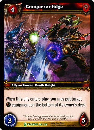 ICECROWN 126 / 220 Conqueror Edge non comune -NEAR MINT-