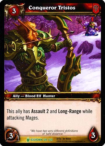 ICECROWN 128 / 220 Conqueror Tristos non comune -NEAR MINT-