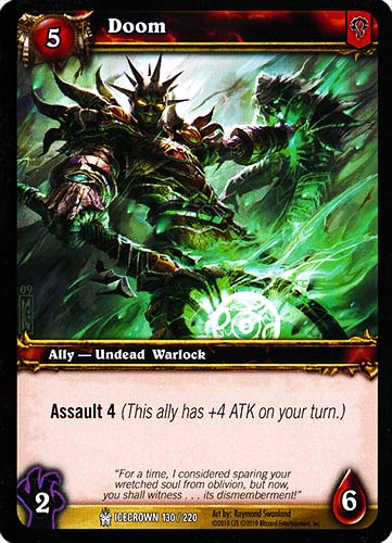 ICECROWN 130 / 220 Doom comune -NEAR MINT-