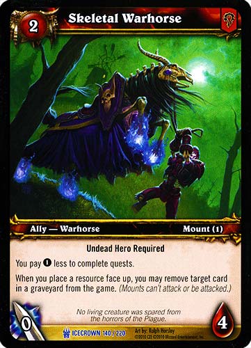 ICECROWN 140 / 220 Skeletal Warhorse rara -NEAR MINT-