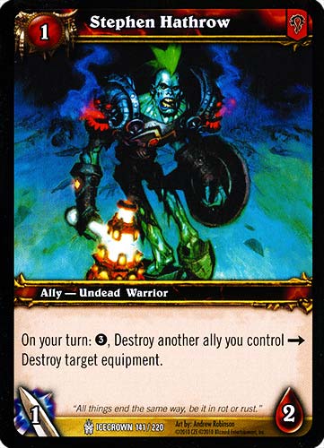 ICECROWN 141 / 220 Stephen Hathrow comune -NEAR MINT-