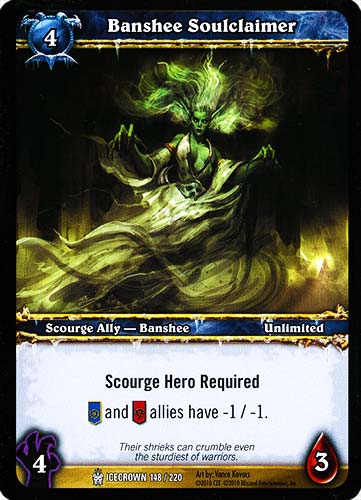 ICECROWN 148 / 220 Banshee Soulclaimer comune -NEAR MINT-