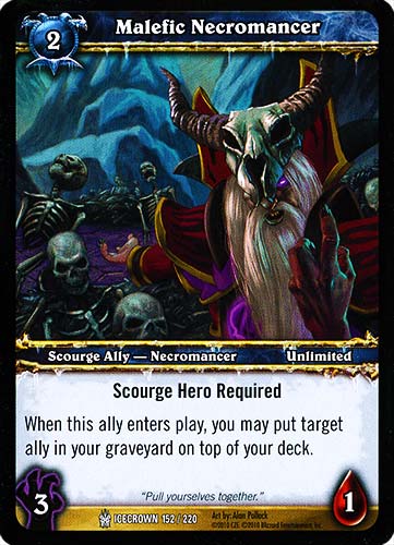 ICECROWN 152 / 220 Malefic Necromancer comune -NEAR MINT-