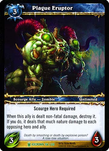 ICECROWN 156 / 220 Plague Eruptor non comune -NEAR MINT-